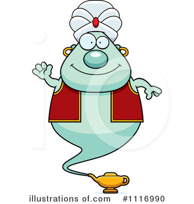 Royalty-Free (RF) Genie Clipart Illustration by Cory Thoman - Stock Sample #1116990