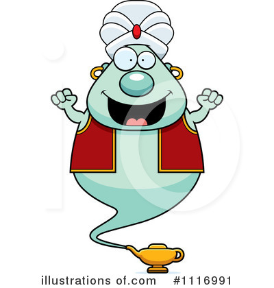 Royalty-Free (RF) Genie Clipart Illustration by Cory Thoman - Stock Sample #1116991