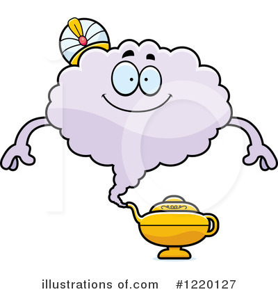 Royalty-Free (RF) Genie Clipart Illustration by Cory Thoman - Stock Sample #1220127