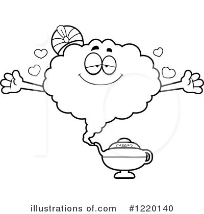Royalty-Free (RF) Genie Clipart Illustration by Cory Thoman - Stock Sample #1220140