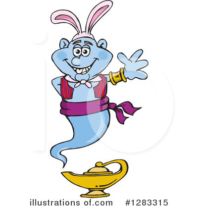 Genie Clipart #1283315 by Dennis Holmes Designs