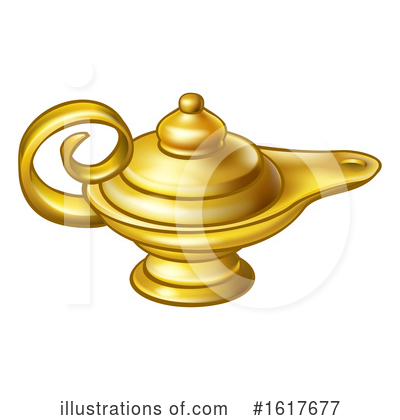 Oil Lamp Clipart #1617677 by AtStockIllustration
