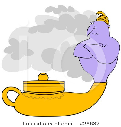 Royalty-Free (RF) Genie Clipart Illustration by djart - Stock Sample #26632