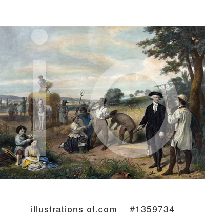 Royalty-Free (RF) George Washington Clipart Illustration by JVPD - Stock Sample #1359734