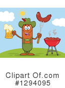 German Sausage Clipart #1294095 by Hit Toon
