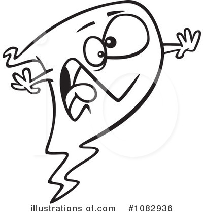Royalty-Free (RF) Ghost Clipart Illustration by toonaday - Stock Sample #1082936