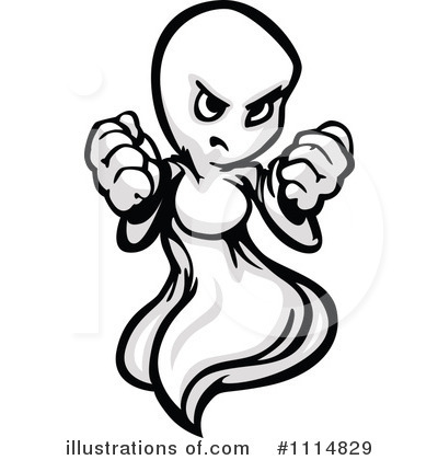 Royalty-Free (RF) Ghost Clipart Illustration by Chromaco - Stock Sample #1114829