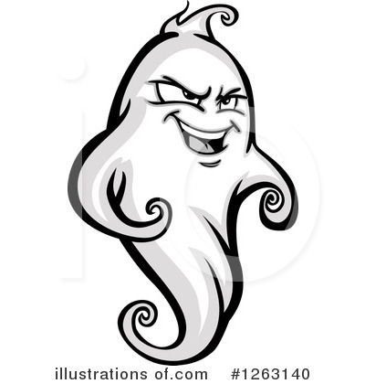 Royalty-Free (RF) Ghost Clipart Illustration by Chromaco - Stock Sample #1263140
