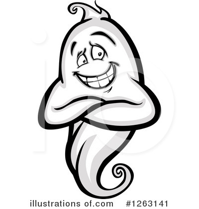 Royalty-Free (RF) Ghost Clipart Illustration by Chromaco - Stock Sample #1263141
