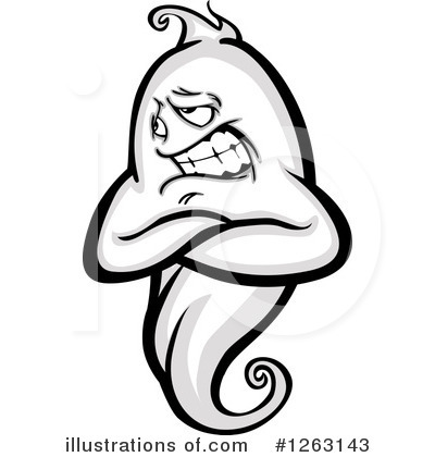 Royalty-Free (RF) Ghost Clipart Illustration by Chromaco - Stock Sample #1263143