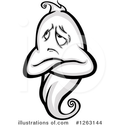 Royalty-Free (RF) Ghost Clipart Illustration by Chromaco - Stock Sample #1263144