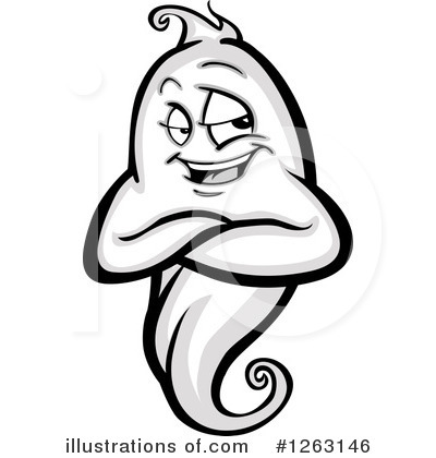 Royalty-Free (RF) Ghost Clipart Illustration by Chromaco - Stock Sample #1263146