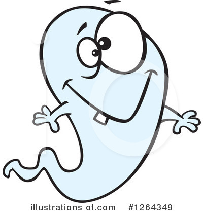 Royalty-Free (RF) Ghost Clipart Illustration by toonaday - Stock Sample #1264349