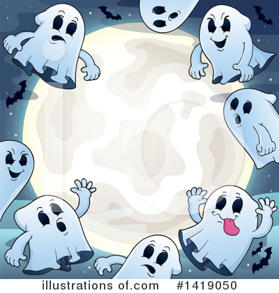 Royalty-Free (RF) Ghost Clipart Illustration by visekart - Stock Sample #1419050
