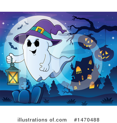 Royalty-Free (RF) Ghost Clipart Illustration by visekart - Stock Sample #1470488