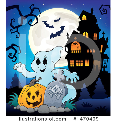 Royalty-Free (RF) Ghost Clipart Illustration by visekart - Stock Sample #1470499