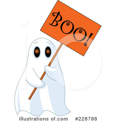 Royalty-Free (RF) Ghost Clipart Illustration by Pushkin - Stock Sample #228788