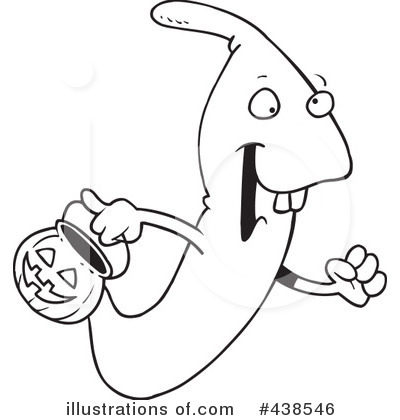 Royalty-Free (RF) Ghost Clipart Illustration by toonaday - Stock Sample #438546