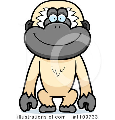 Royalty-Free (RF) Gibbon Monkey Clipart Illustration by Cory Thoman - Stock Sample #1109733