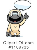 Gibbon Monkey Clipart #1109735 by Cory Thoman