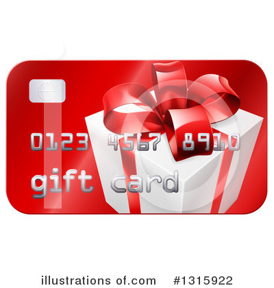 Royalty-Free (RF) Gift Card Clipart Illustration by AtStockIllustration - Stock Sample #1315922