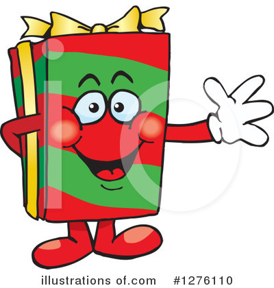 Gift Character Clipart #1276110 by Dennis Holmes Designs