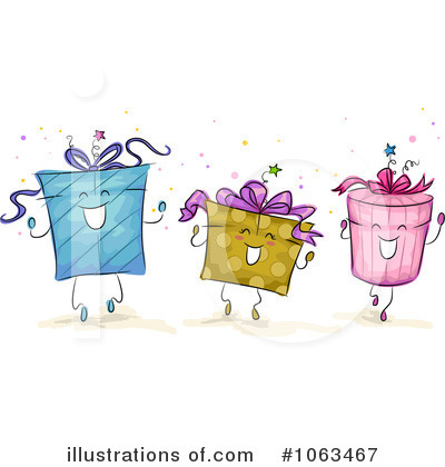 Birthday Gift Character Clipart #1063467 by BNP Design Studio