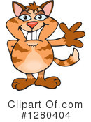 Ginger Cat Clipart #1280404 by Dennis Holmes Designs