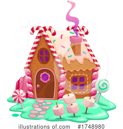 Gingerbread House Clipart #1748980 by Vector Tradition SM