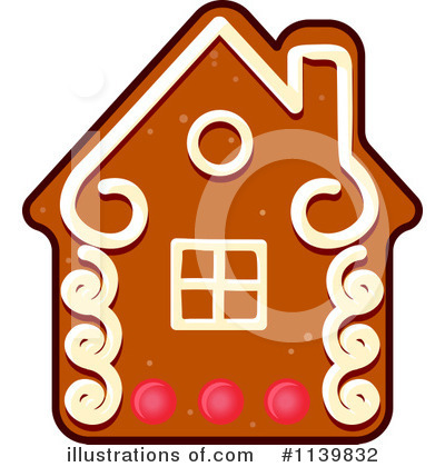Gingerbread House Clipart #1139832 by Vector Tradition SM