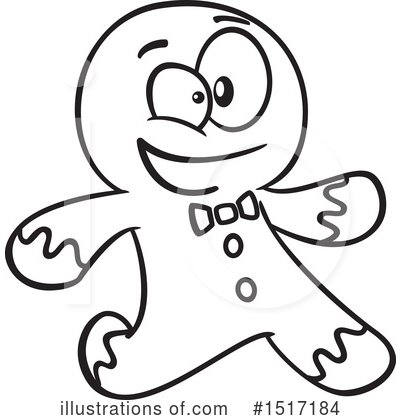 Gingerbread Man Clipart #1517184 by toonaday