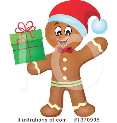 Royalty-Free (RF) Gingerbread Man Clipart Illustration by visekart - Stock Sample #1370995