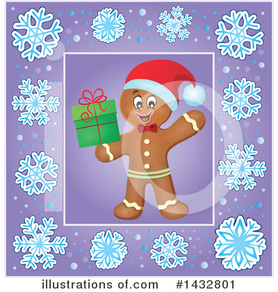Royalty-Free (RF) Gingerbread Man Clipart Illustration by visekart - Stock Sample #1432801