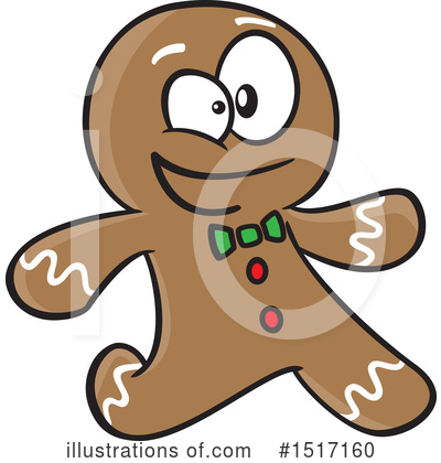 Royalty-Free (RF) Gingerbread Man Clipart Illustration by toonaday - Stock Sample #1517160