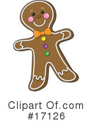 Gingerbread Man Clipart #17126 by Maria Bell