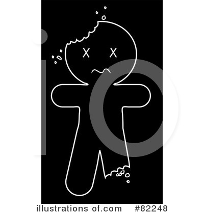 Royalty-Free (RF) Gingerbread Man Clipart Illustration by Pams Clipart - Stock Sample #82248