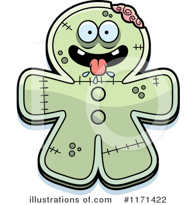Royalty-Free (RF) Gingerbread Zombie Clipart Illustration by Cory Thoman - Stock Sample #1171422