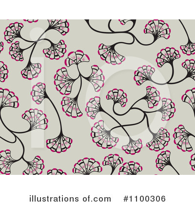 Floral Background Clipart #1100306 by Cherie Reve