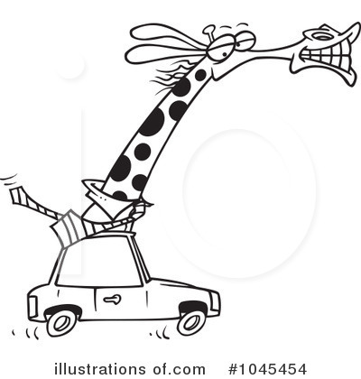 Royalty-Free (RF) Giraffe Clipart Illustration by toonaday - Stock Sample #1045454