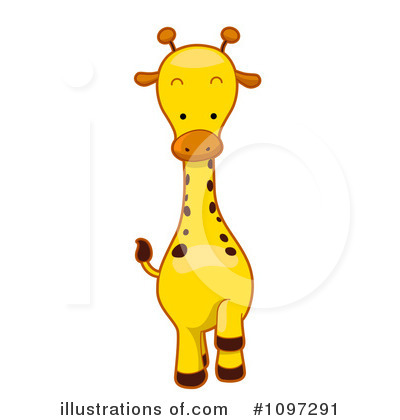 Royalty-Free (RF) Giraffe Clipart Illustration by BNP Design Studio - Stock Sample #1097291