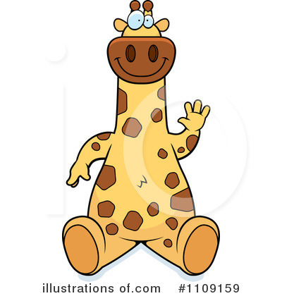 Royalty-Free (RF) Giraffe Clipart Illustration by Cory Thoman - Stock Sample #1109159