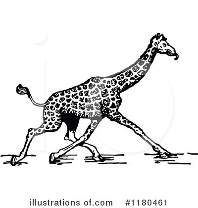 Royalty-Free (RF) Giraffe Clipart Illustration by Prawny Vintage - Stock Sample #1180461