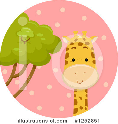 Royalty-Free (RF) Giraffe Clipart Illustration by BNP Design Studio - Stock Sample #1252851