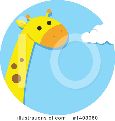 Royalty-Free (RF) Giraffe Clipart Illustration by BNP Design Studio - Stock Sample #1403060