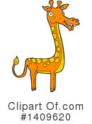 Giraffe Clipart #1409620 by lineartestpilot