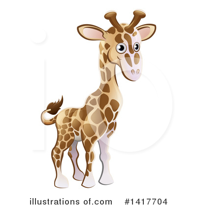 Giraffe Clipart #1417704 by AtStockIllustration
