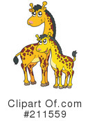 Giraffe Clipart #211559 by visekart