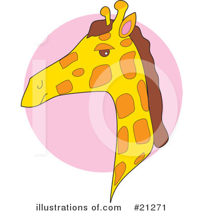 Royalty-Free (RF) Giraffe Clipart Illustration by Maria Bell - Stock Sample #21271