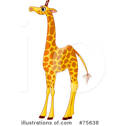 Royalty-Free (RF) Giraffe Clipart Illustration by Pushkin - Stock Sample #75638