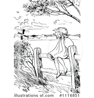 Royalty-Free (RF) Girl Clipart Illustration by Prawny Vintage - Stock Sample #1116851